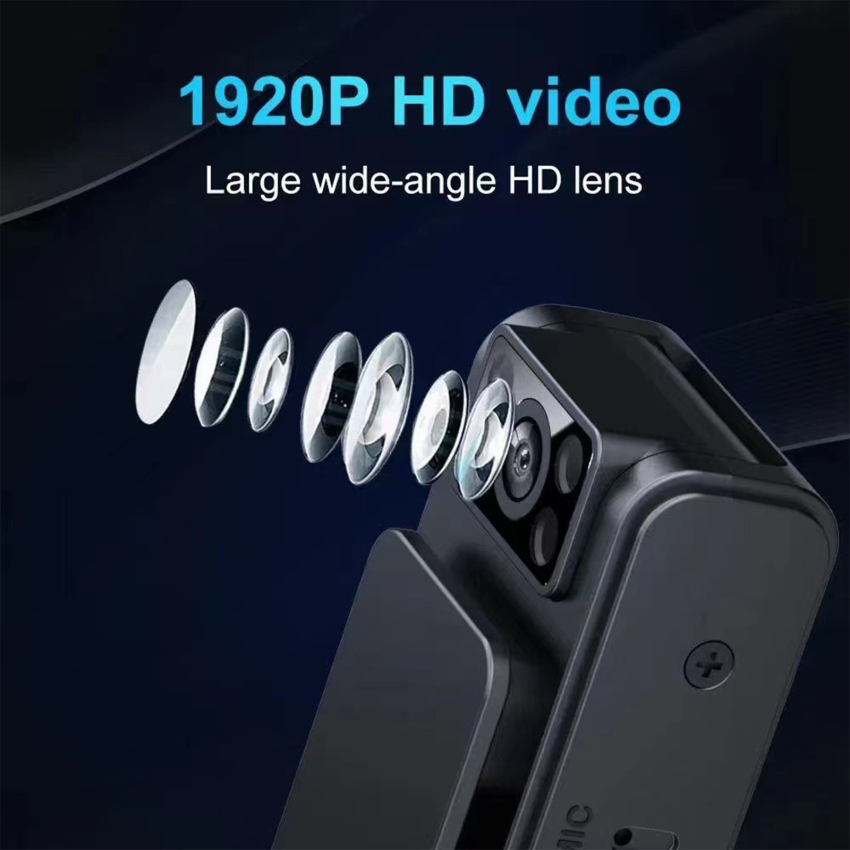 1pc L8 Body Camera Mini Digital HD Camera Mini Camera M-agnetic Motion Snapshot Loop Recording Camera Video Camera