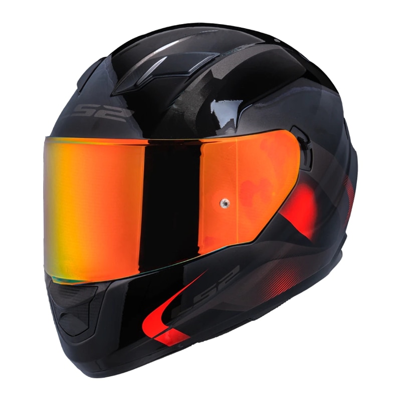 LS2 Visors For FF320 Stream FF353 Rapid FF328 FF800 Motorcycle Helmet Original Replace Extra Lens Black Iridium Silver