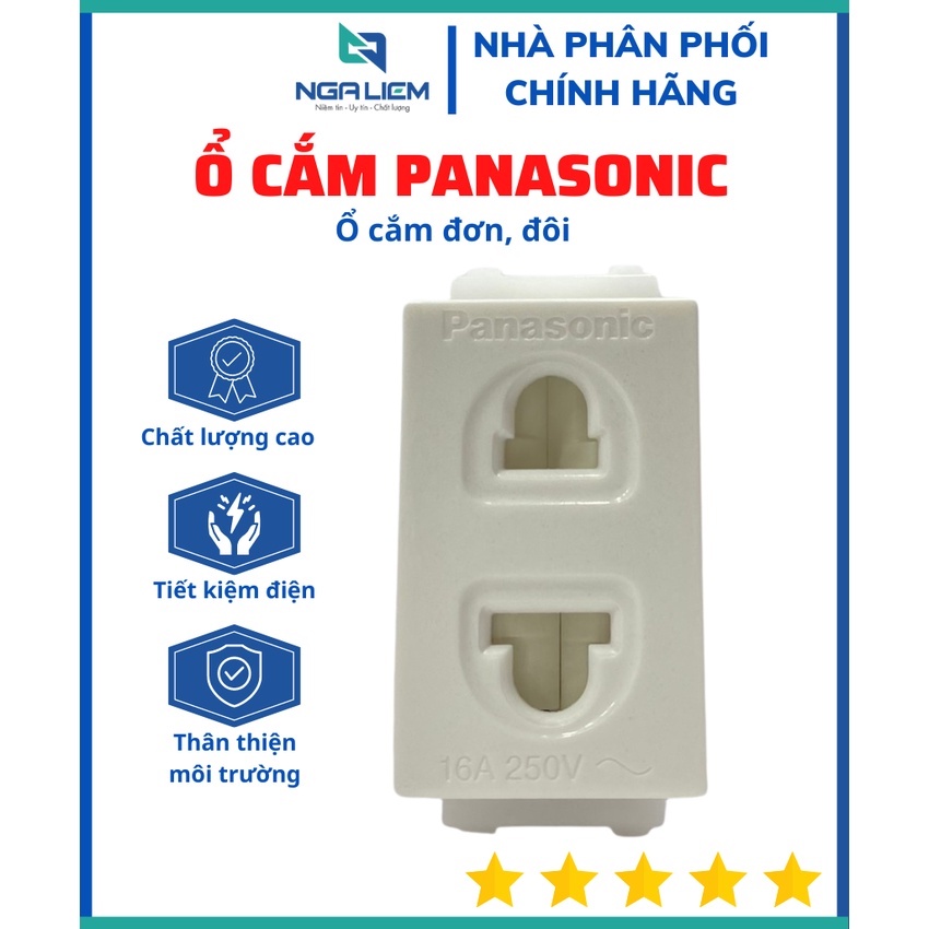 Ổ cắm đơn có màn che 16a - wide panasonic