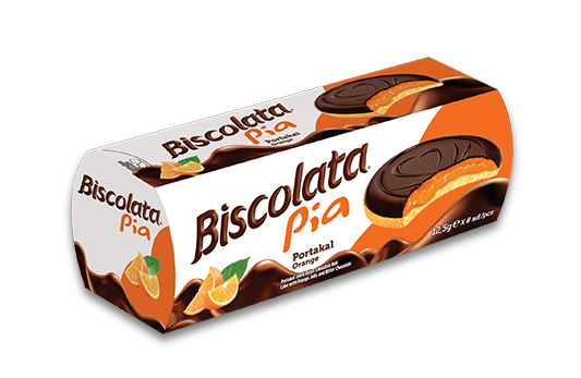 Bánh Socola nhân mứt cam Biscolata Pia 100g