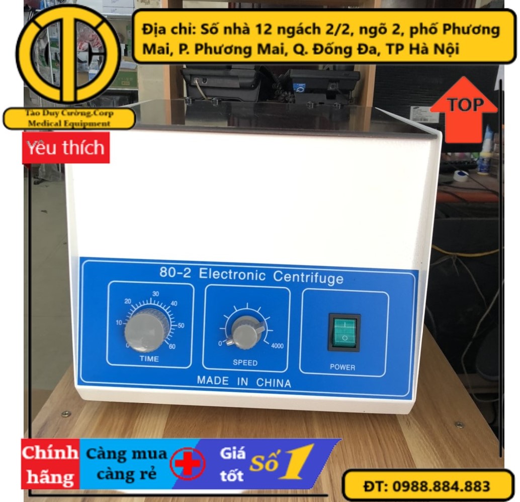 Máy ly tâm 80-2, 12 ống - có hẹn giờ