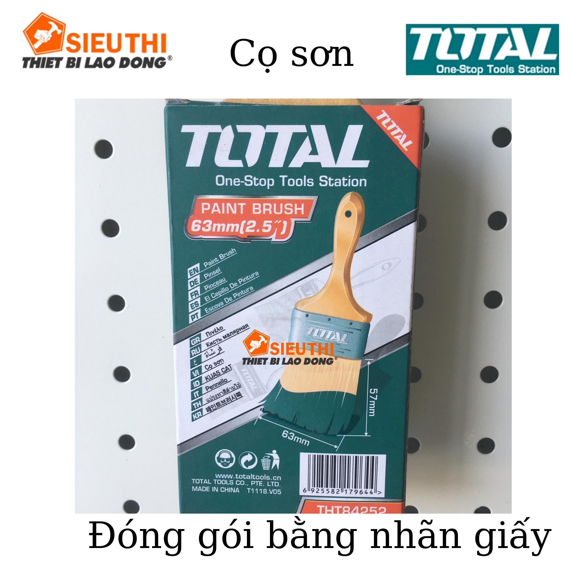 2.5inch Cọ Sơn TOTAL tay cầm gỗ TOTAL THT84252