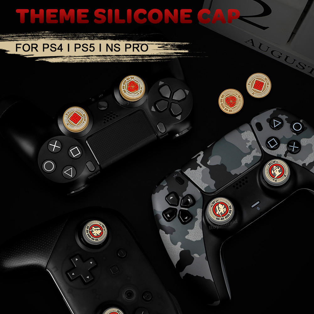 Black%20Myth%20WuKong%20Theme%20Silicone%20Thumb%20Stick%20Grip%20Cap%20For%20PS5/PS5%20Slim%20PS4%20PS3%20Xbox%20Switch%20Pro%20Controller%20Joystick%20Cover%20Protector%20Case%20-%20Image%206