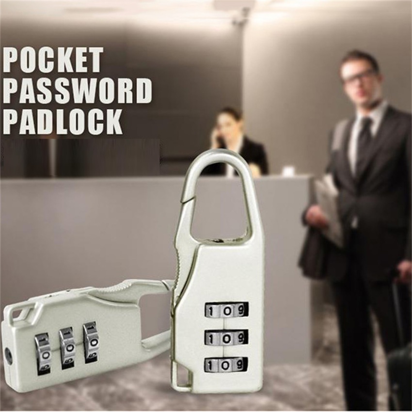 Mini Dial Digits Code Number Password Combination Padlock Safety Travel Security Lock for Luggage Lock Padlock Gym