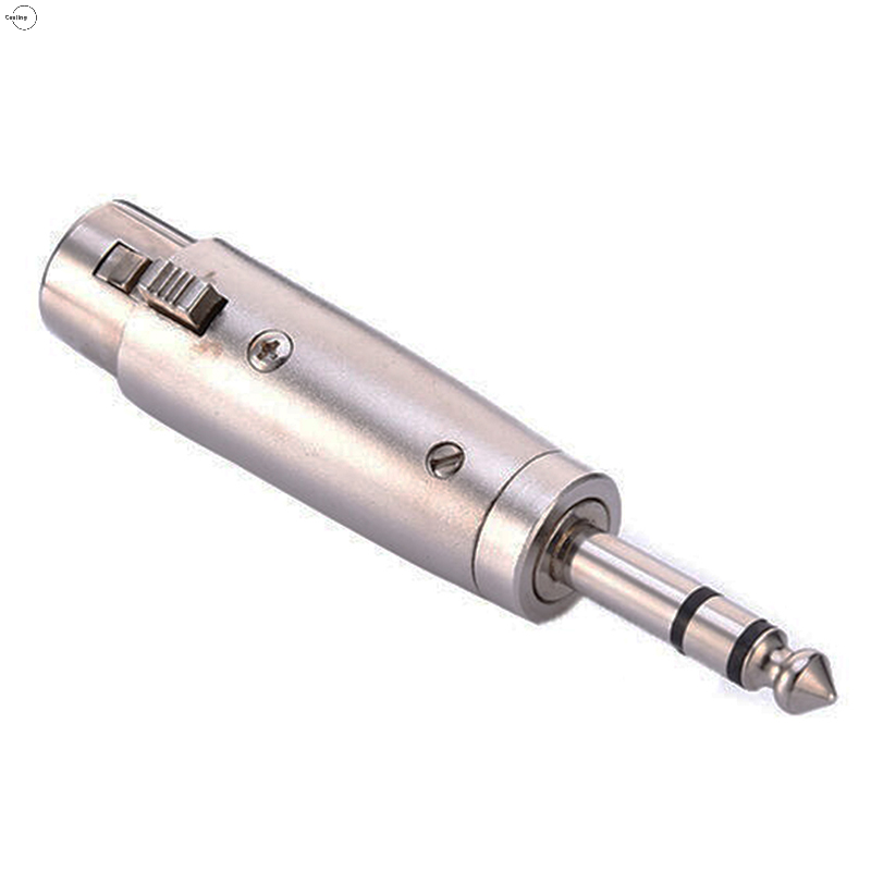 Cjing Dây cáp âm thanh TRS phích cắm đầu đực âm thanh nổi 3 chân XLR cái sang 1/4 6.35mm Bộ chuyển đổi mic