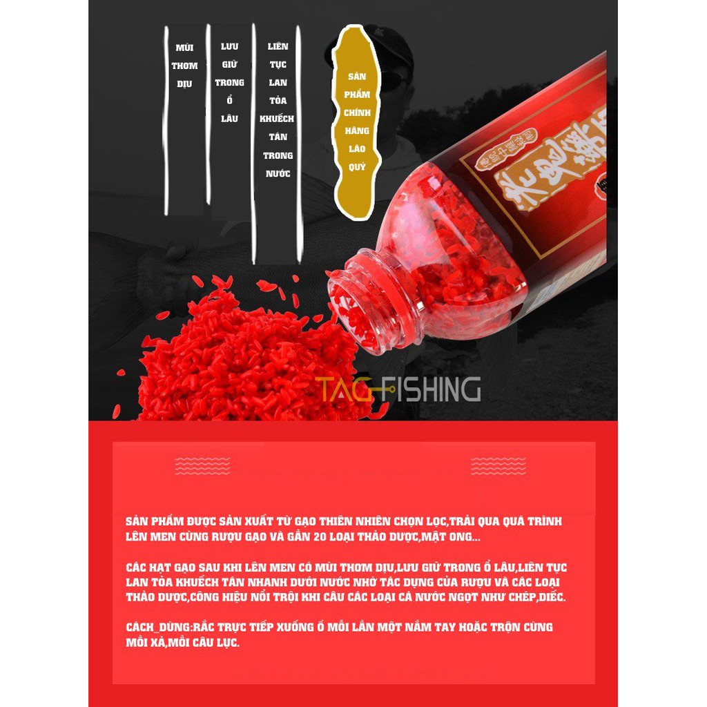 Gạo rượυ Lão Quỷ Mồi Câu Cá Chép, Cá Diếc