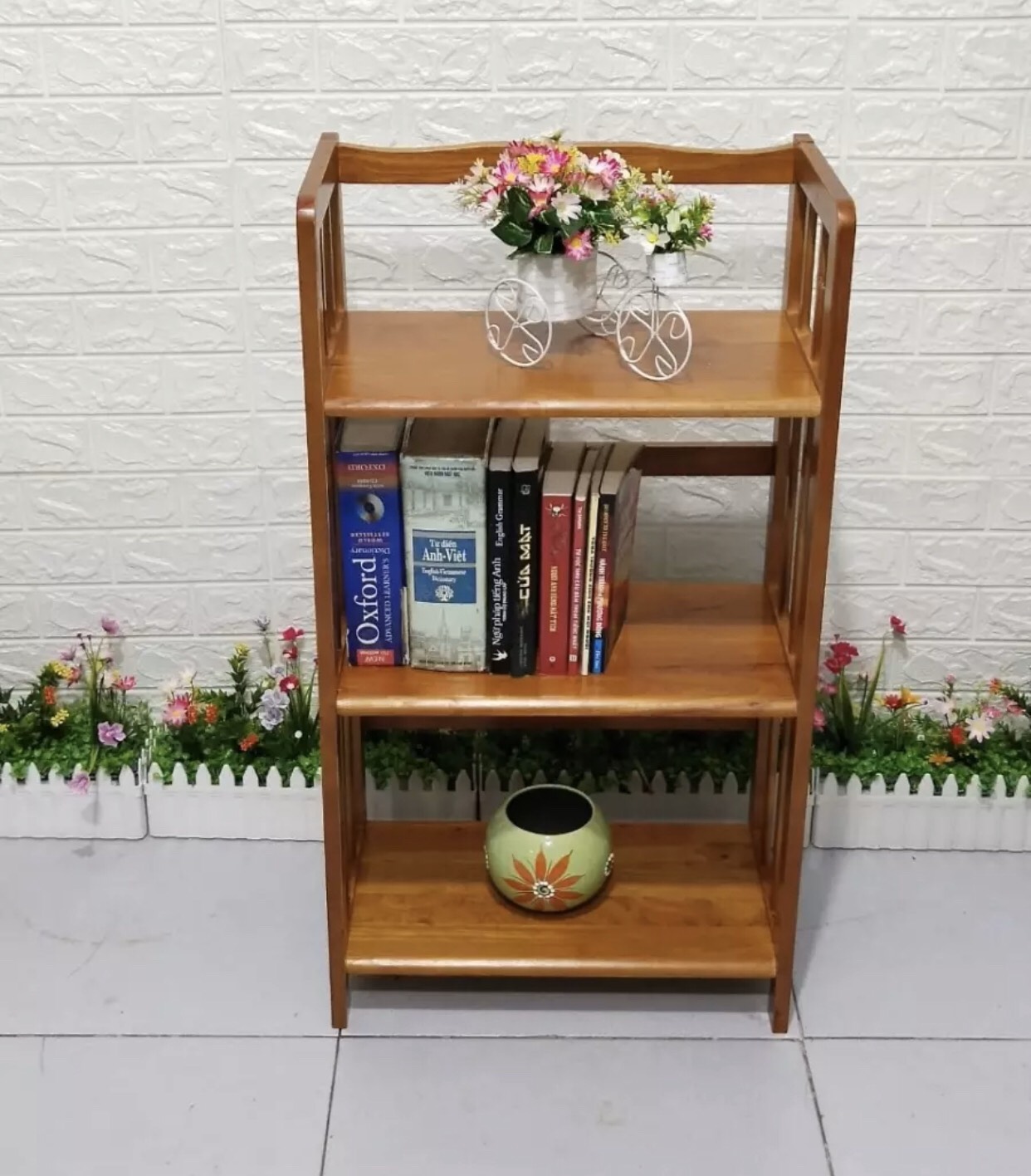 Kệ Sách 3 Tầng (Rộng 50cm)- Vàng