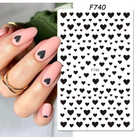 Sticker Trang Trí Móng Tay - Miếng Dán Trang Trí Móng Tay 3D Cực Đẹp