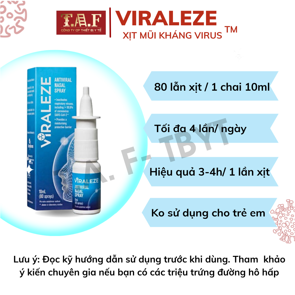 Xịt mũi viraleze Starpharma Úc 10ml chính hãng