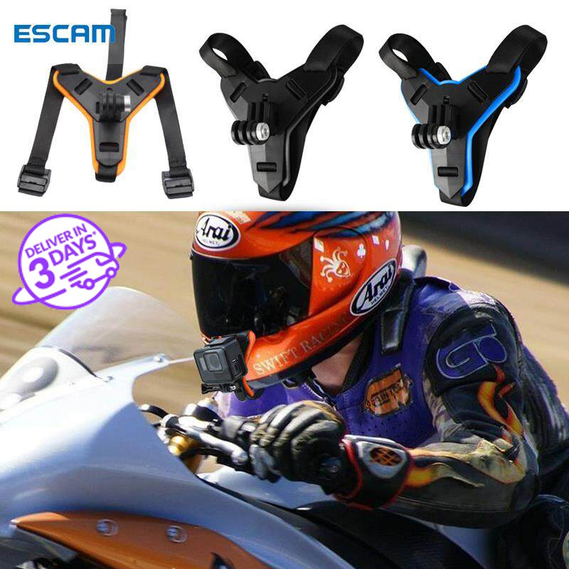 【Manila Stock】ESCAM Chin Mount Chinmount Camera Holder for Helmet