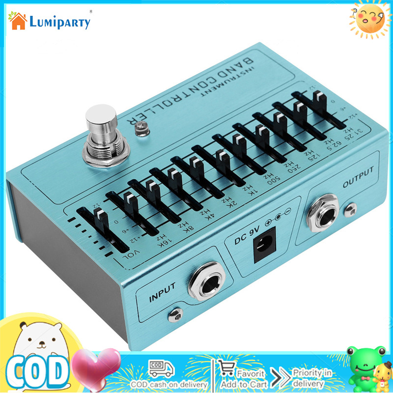 Controller Equalizer 10 Band Eq Pedal Independent Output Volume Adjustment Single-block Effect Pedal