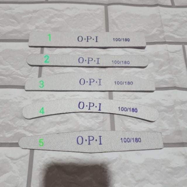 Dũa mỏng hiệu Opi, dũa móng tay, dũa móng gel, móng bột 180/240