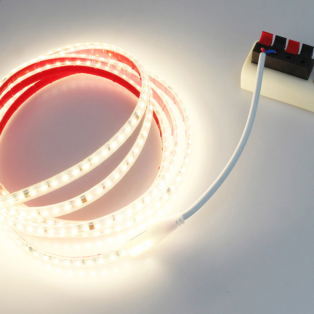 AC Led Strip 220V Lamp 2835 120/240 LEDs/M 1M-30M IP67 Waterproof Outdoor Led Strip Lights 220 V Volt Diode Tape Adhesive. 
