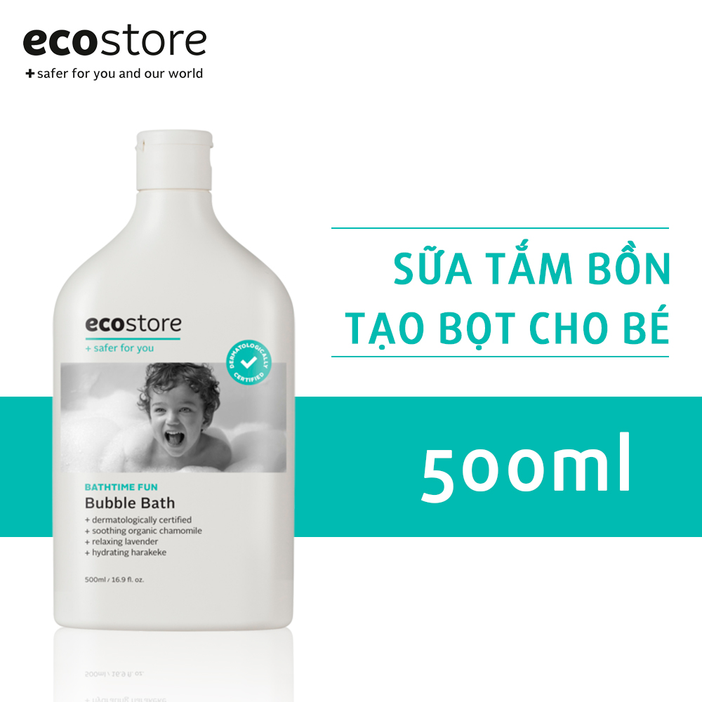 Sữa tắm bồn tạo bọt cho bé gốc thực vật ecostore 500ml