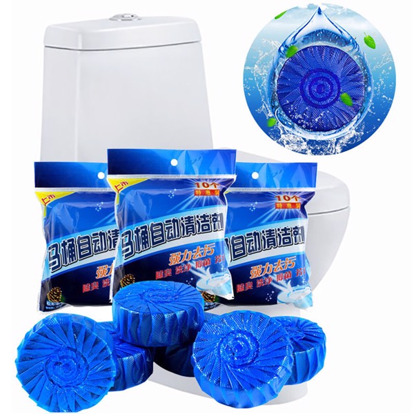 Combo 3 Túi Viên thả bồn cầu màu xanh, tẩy sạch vết bẩn, diệt vi khuẩn, khử trùng, khử mùi nhà vệ sinh, sử dụng an toàn và tiện lợi