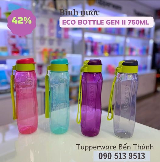 Bình nước ECO BOTTLE GEN II 750ml [TUPPERWARE]