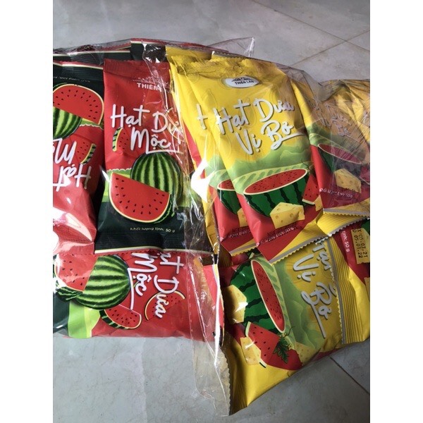 COMBO (25 GÓI) Hạt dưa sạch Thiên Lan rang củi vị mộc (40g)