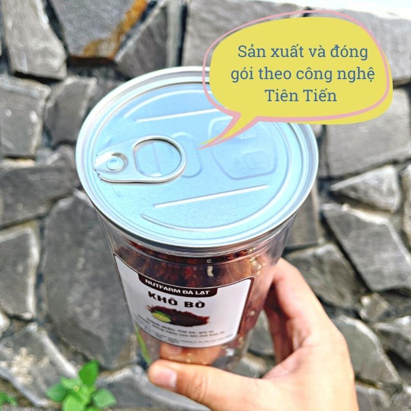 Khô bò miếng NutiFarm 220gr đặc sản đà lạt