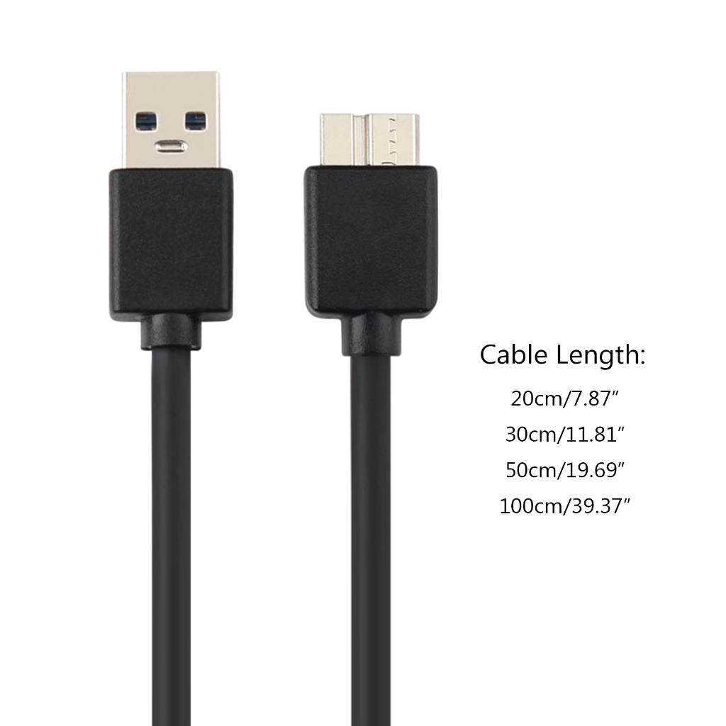 USB A to Micro B Male Cable for External Hard Drive Disk HDD USB-A Hard Drive