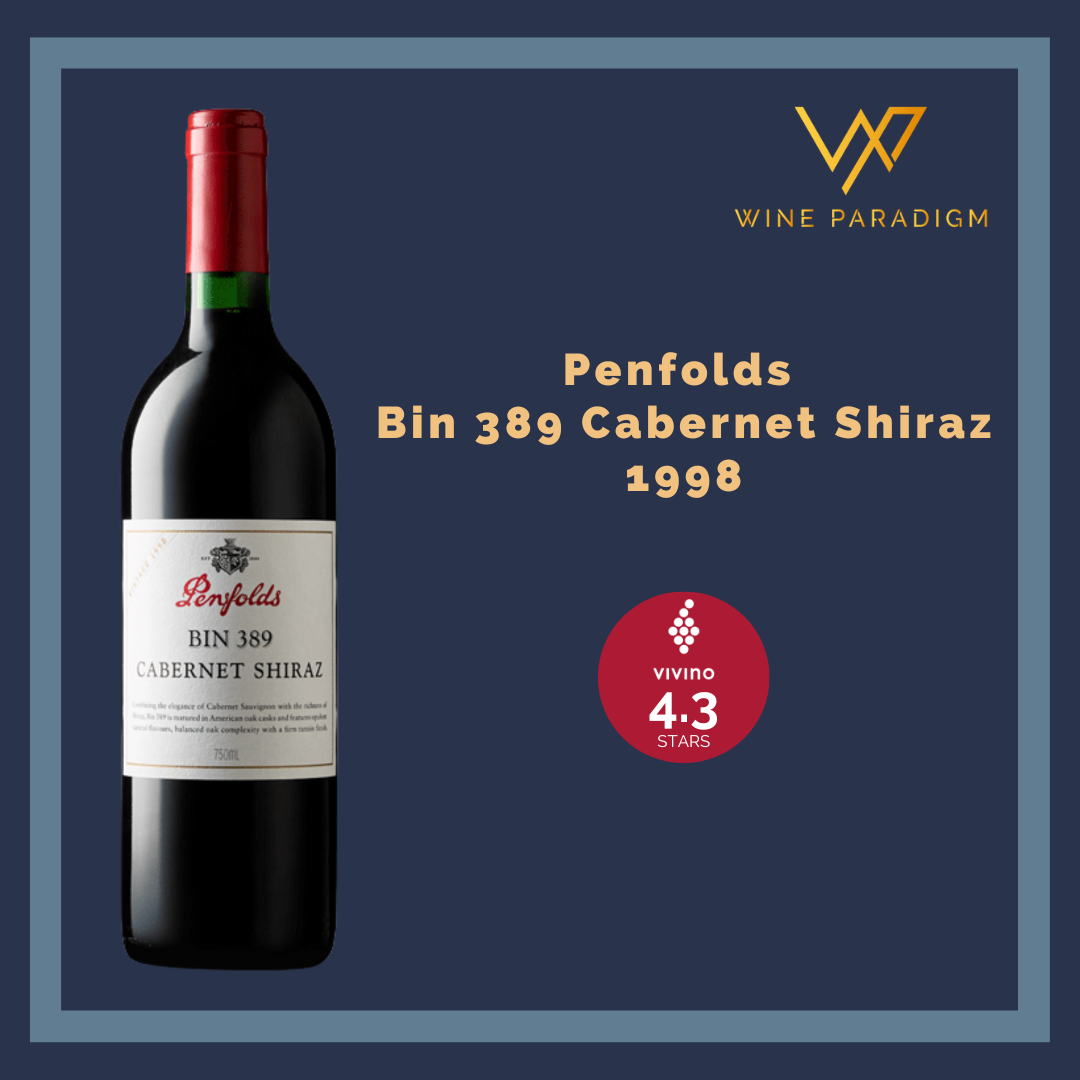 Penfolds Bin 389 Cabernet Shiraz 1998 Australia Red Wine (750ml