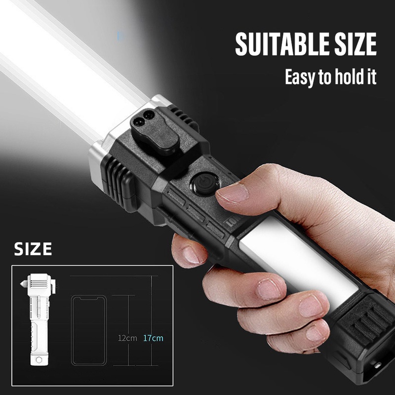 Đèn pin led cob sạc usb cầm tay chống nước có thể sạc lại - yenluong