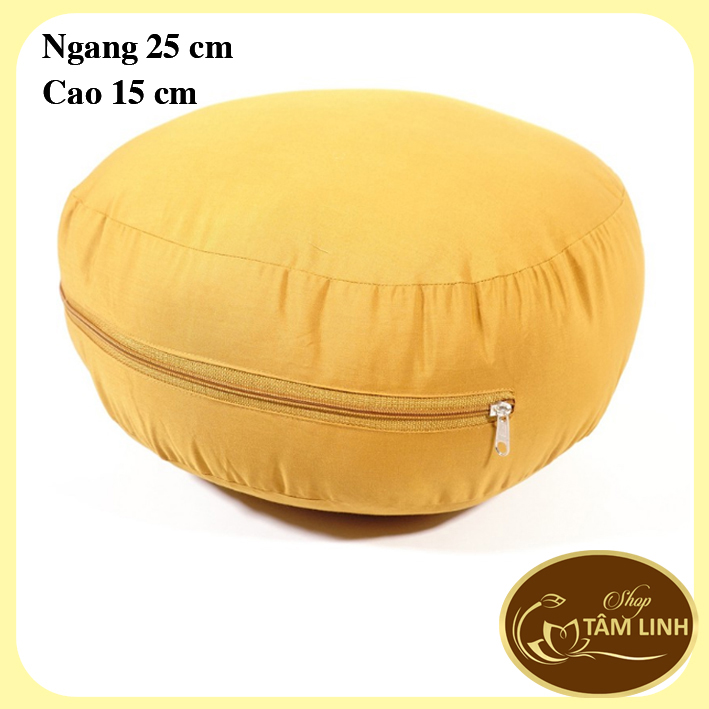 Bồ đoàn tròn ngồi thiền tịnh tọa ( Ruột Mút Xốp Không Lún )
