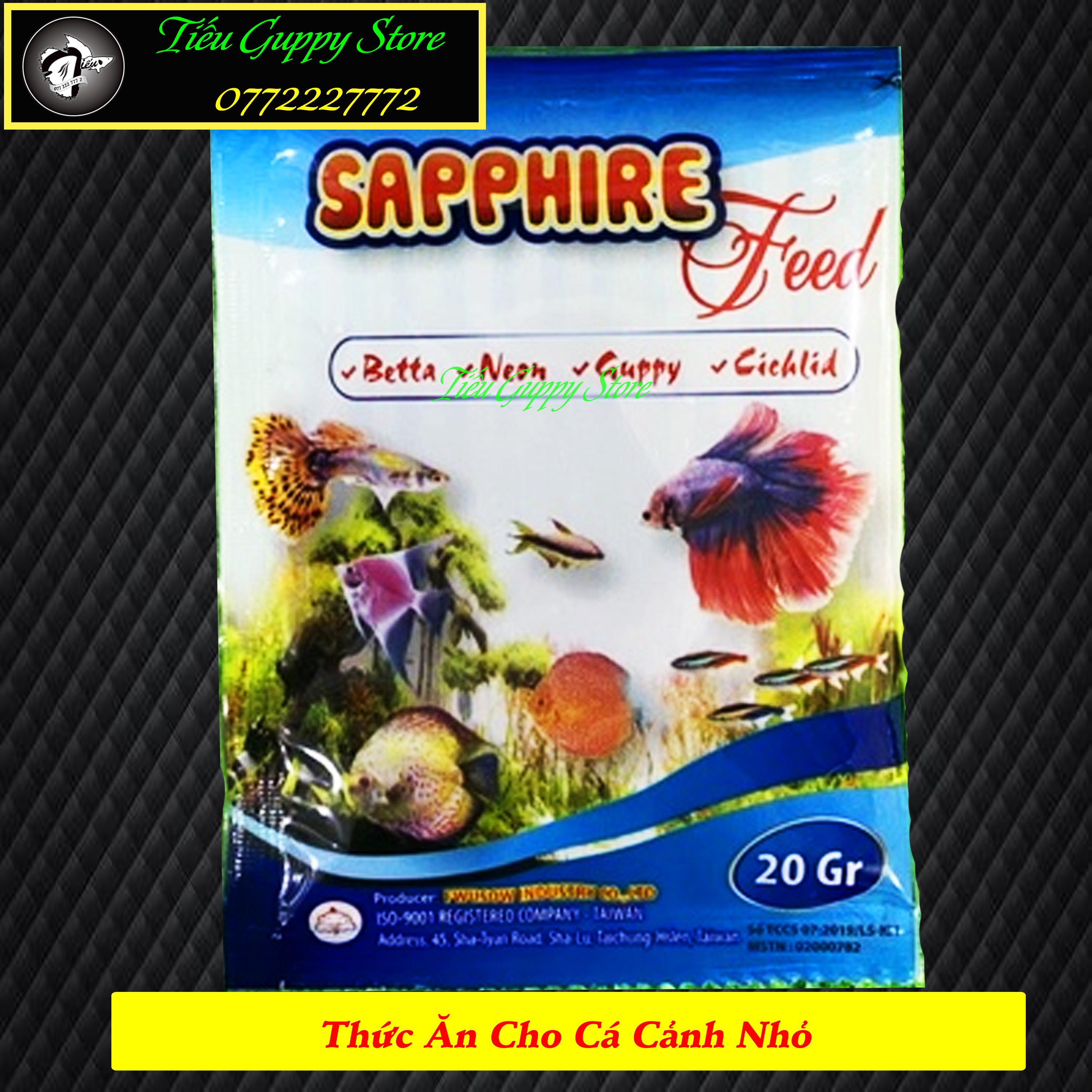 Cám sapphire feed - thức ăn chuyên dụng cho cá cảnh nhỏ