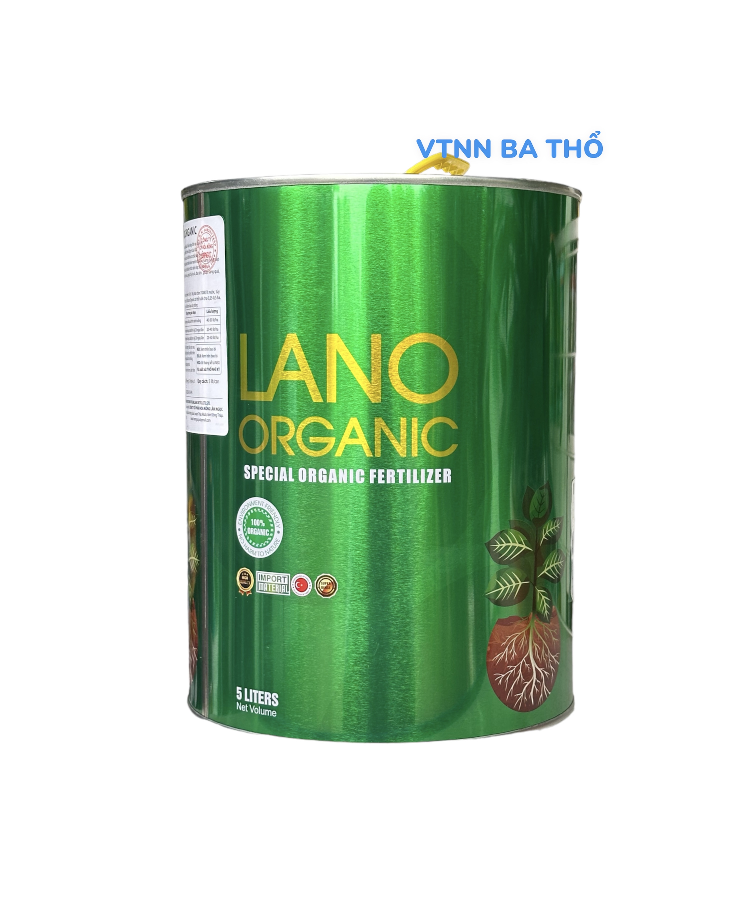 Phân bón hữu cơ cao cấp lano organic xuất xứ thổ nhĩ kỳ can thiết 5 lít