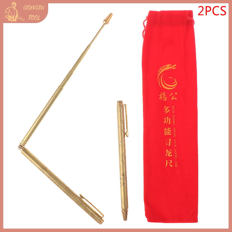 🔨 TOOL 2 thanh chốt dụng cụ đồng thau Máy dò nước Dụng cụ đo dễ mang theo