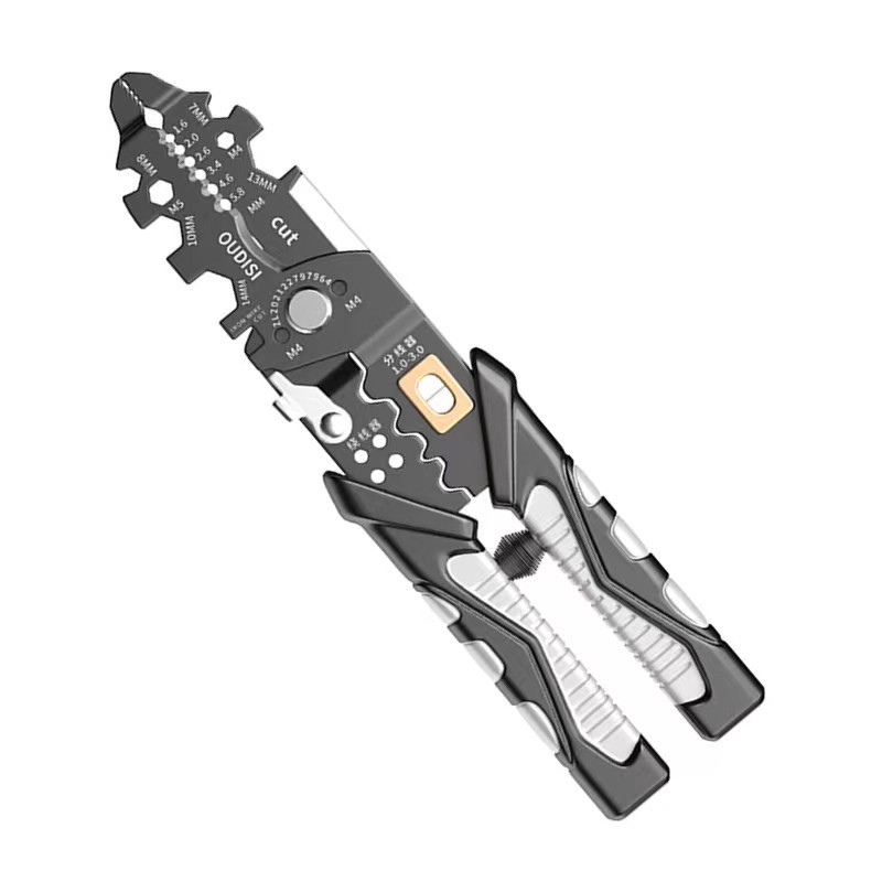 New multifunctional wire stripping pliers for electricians: wire splitting pliers for winding, wire cutting, wire stripping, wire pressing, and wire stripping pliers
