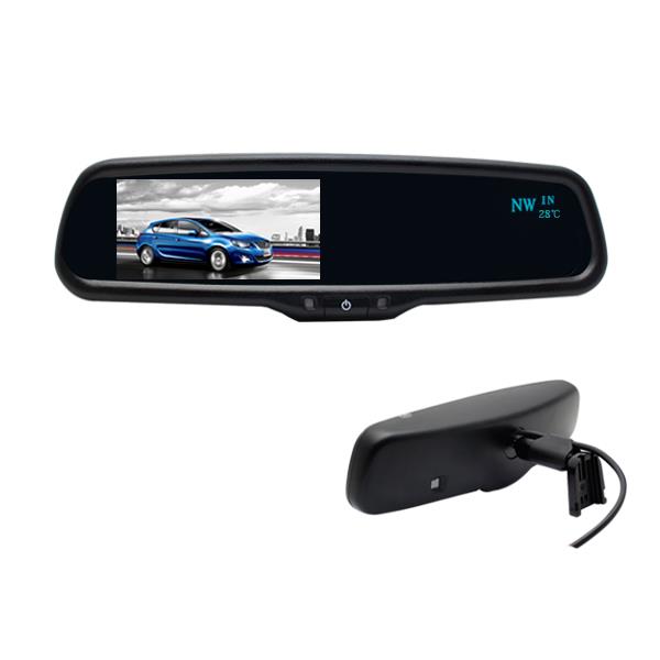 Màn hình thay chân gương 4.3 inchs ô tô, chống chói, chống lóa, tích hợp màn hình hiển thị camera cho ô tô