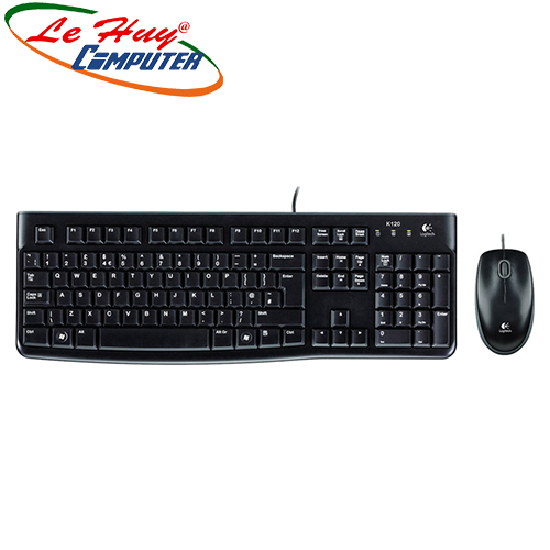 Bộ bàn phím và chuột có dây logitech mk120 -