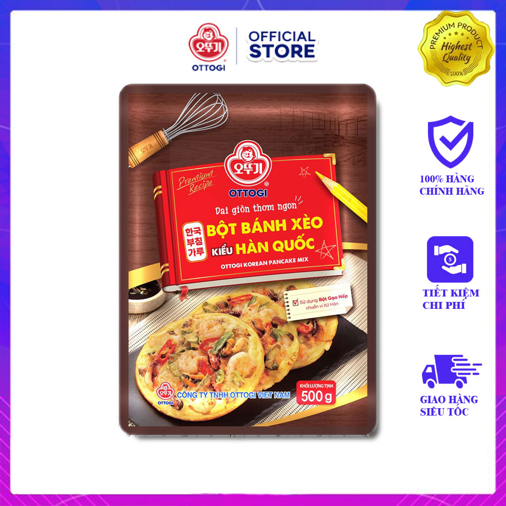 [Thùng 20 Gói] Bột bánh xèo Ottogi 500g
