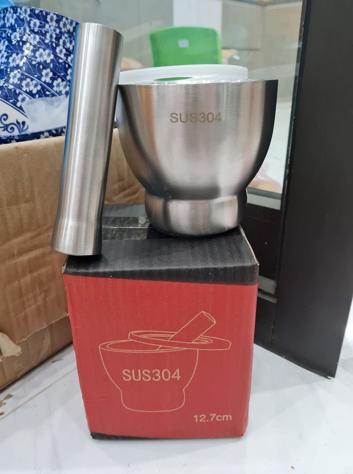 Bộ chày cối inox sus 304 1kg6