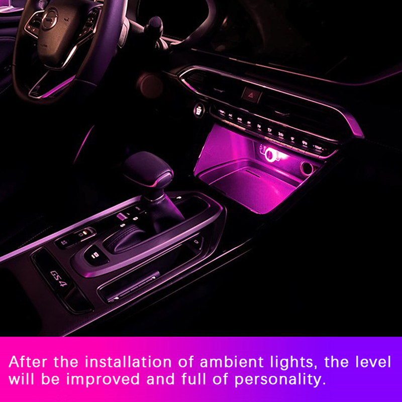 Portable Car USB Ambient Light Mini LED Decorative Atmosphere Lamps For Auto Interior Environment Light Computer Light Plug Play. 
