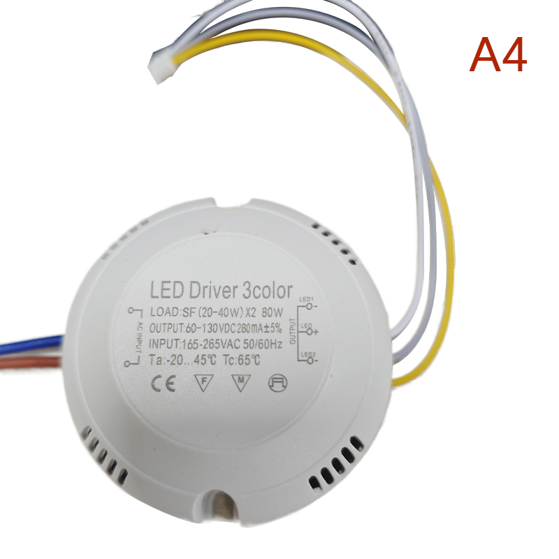 8-24W/25-36W LED Driver light Ceiling Power Supply Double color lighting transformers AC176-265V. 