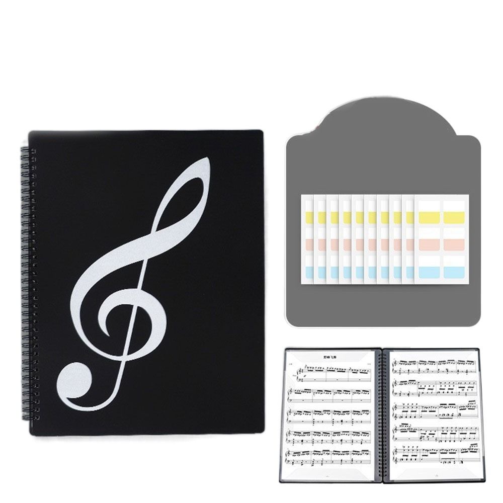 CEMOMEF Multilayer 40 Pages Pianist A4 Paper Folder File Organizer