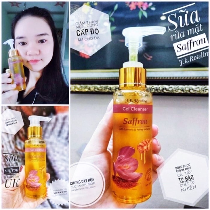 Sữa Rửa Mặt Saffron Gel Cleanser J.K Rowling 100ml – ACL681