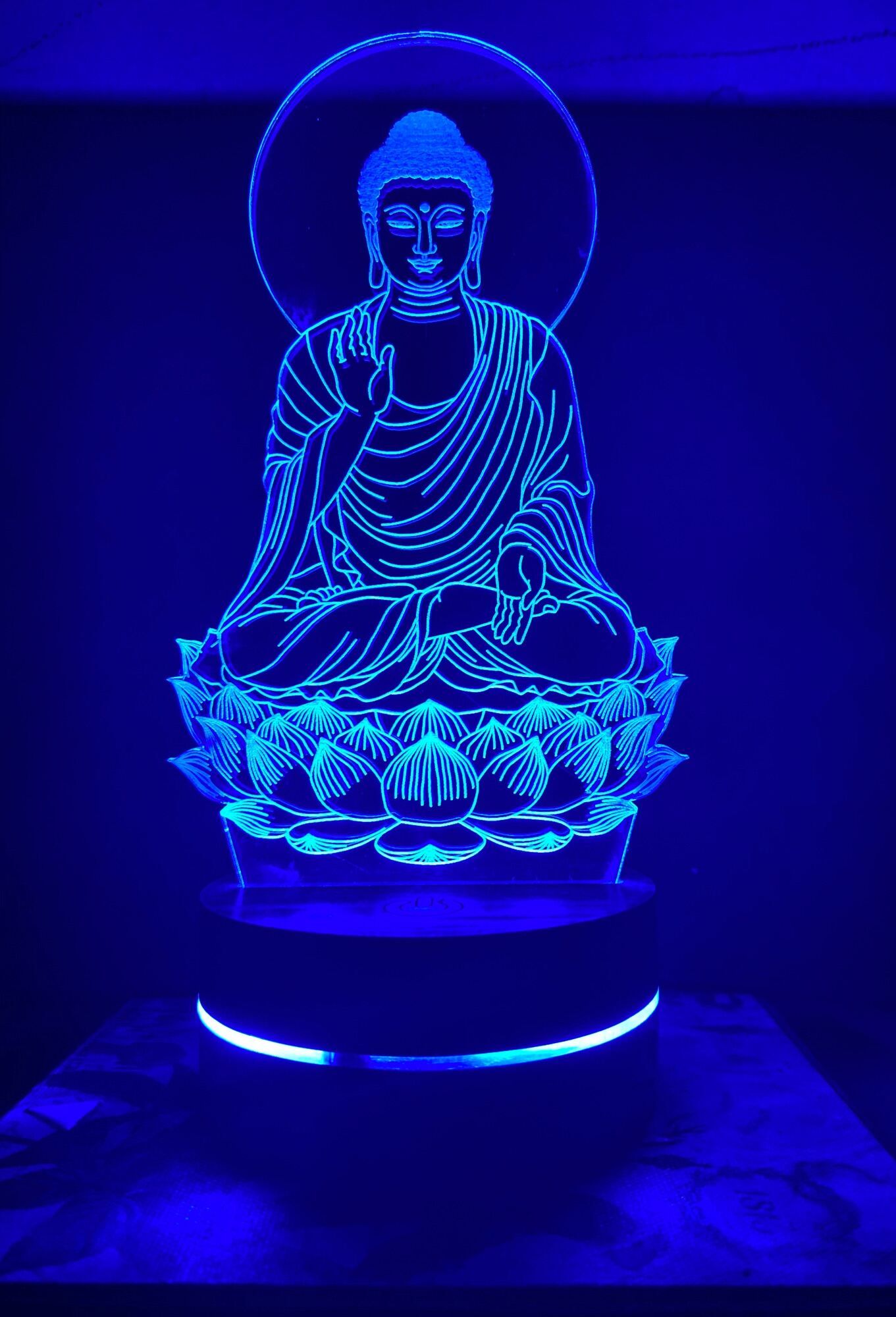 Đèn led ĐỨC PHẬT 16 màu, đèn thờ, đèn trang trí
