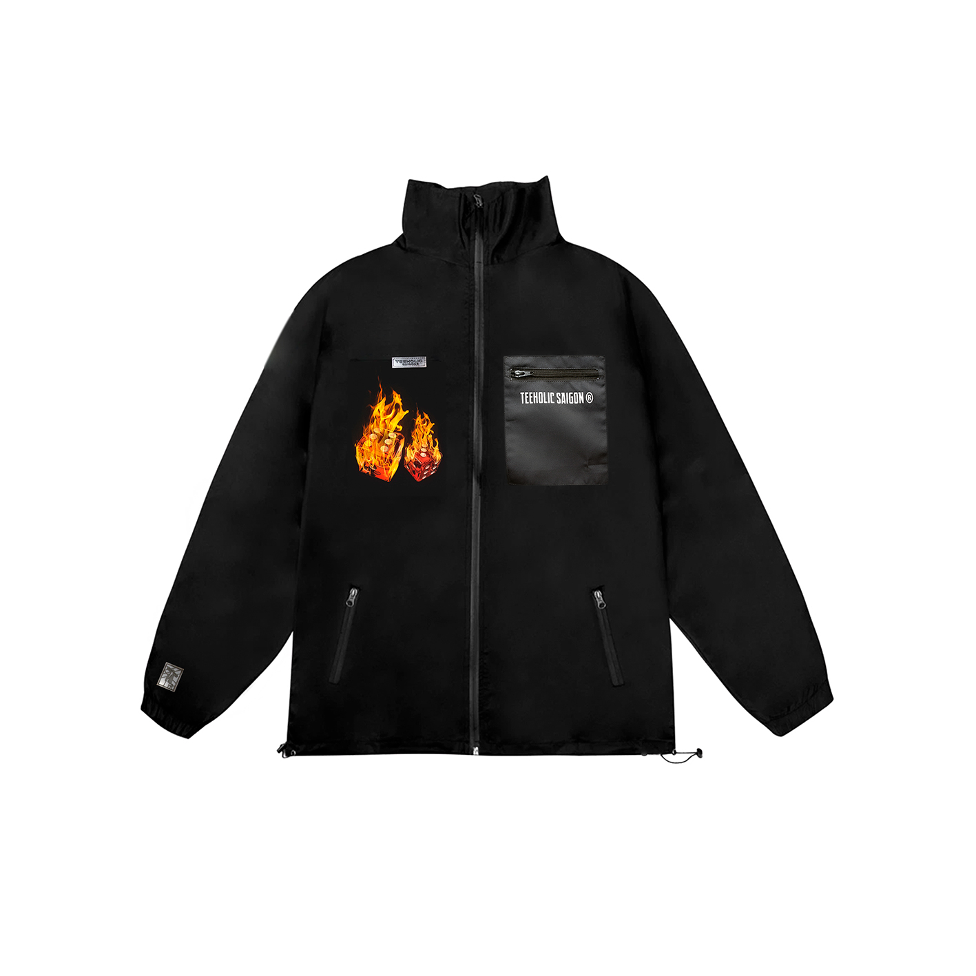 Áo Khoác Jacket TeeHolic Lửa Màu Đen