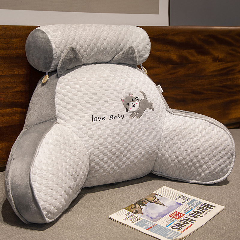 Cushion backrest Healthy cushion Chair cushion reading cushion Cushion cushion Mengxiong modeling soft office Back seat dormitory cushion tatami cushion