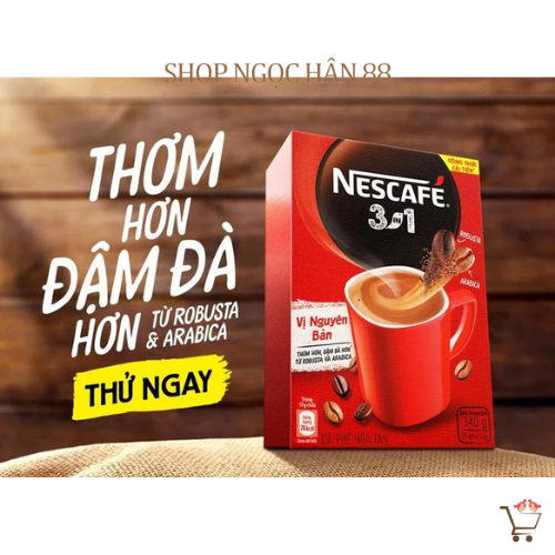 Cà Phê Nescafe 3in1 Hộp 18 gói x16gr