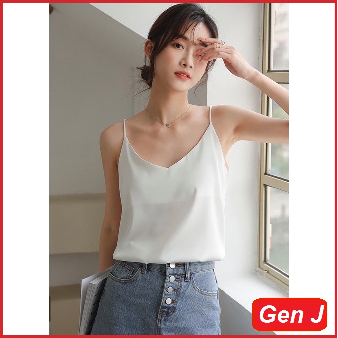Áo hai dây đũi lụa full màu siêu hot form rộng