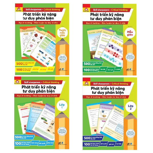 Sách - Phát triển kỹ năng tư duy phản biện (Trọn bộ 8 tập từ "Mẫu Giáo" đến "Lớp 5") (Nhã Nam HCM)