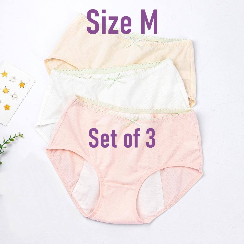 [SG Seller] Set of 3 Teenage Girl Menses Period Panties Leakproof ...