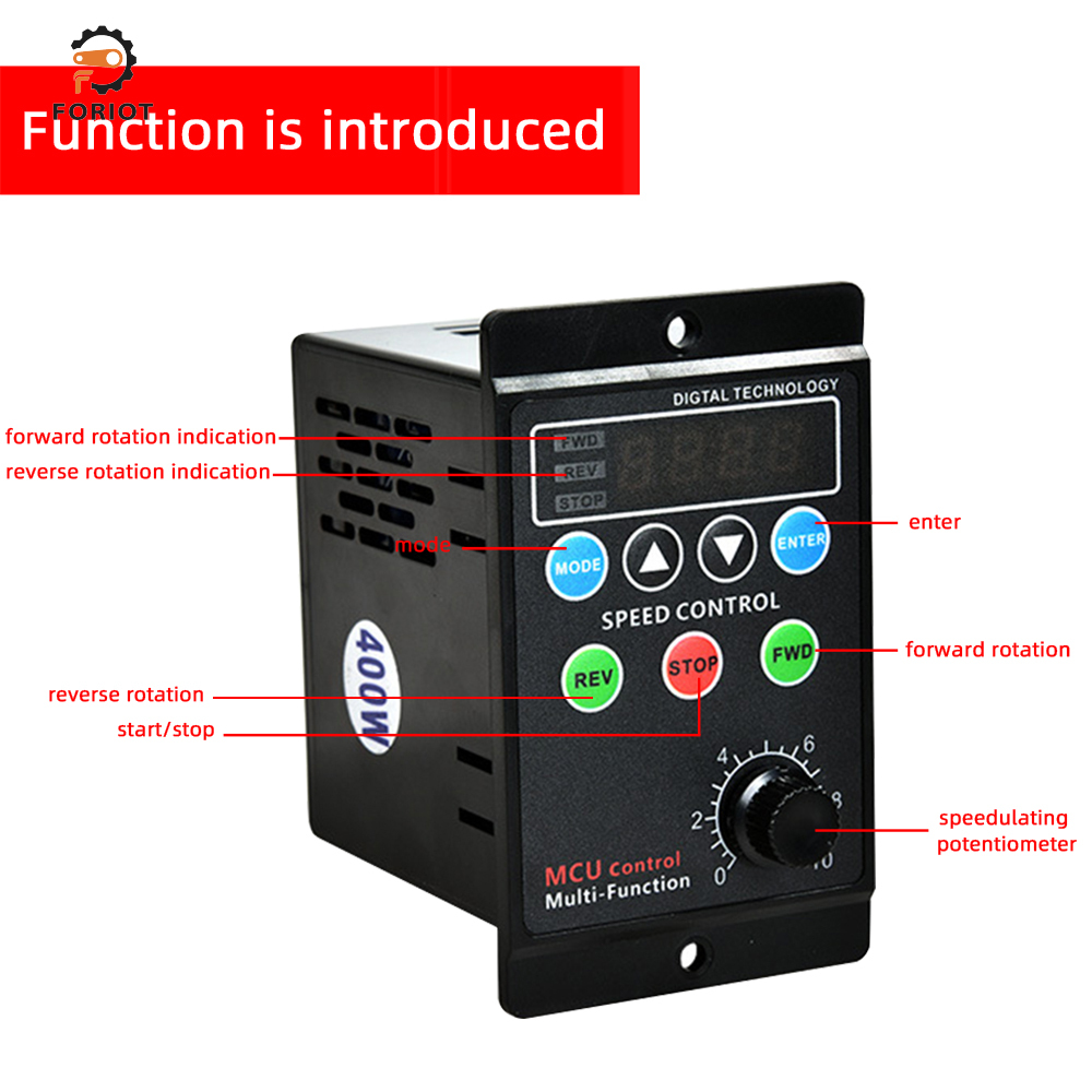 Foriot AC 220V Intelligent Speed Controller Produces AC Motor Speed Controller