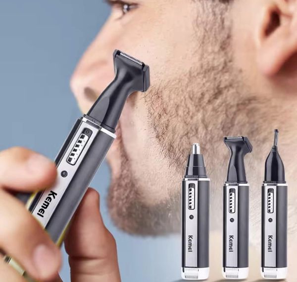 Kemei 3 in 1 Rechargeable Men/Ladies Electric Nose Ear Hair Trimmer Trimming Eyebrows Shaver (KM-6631). 