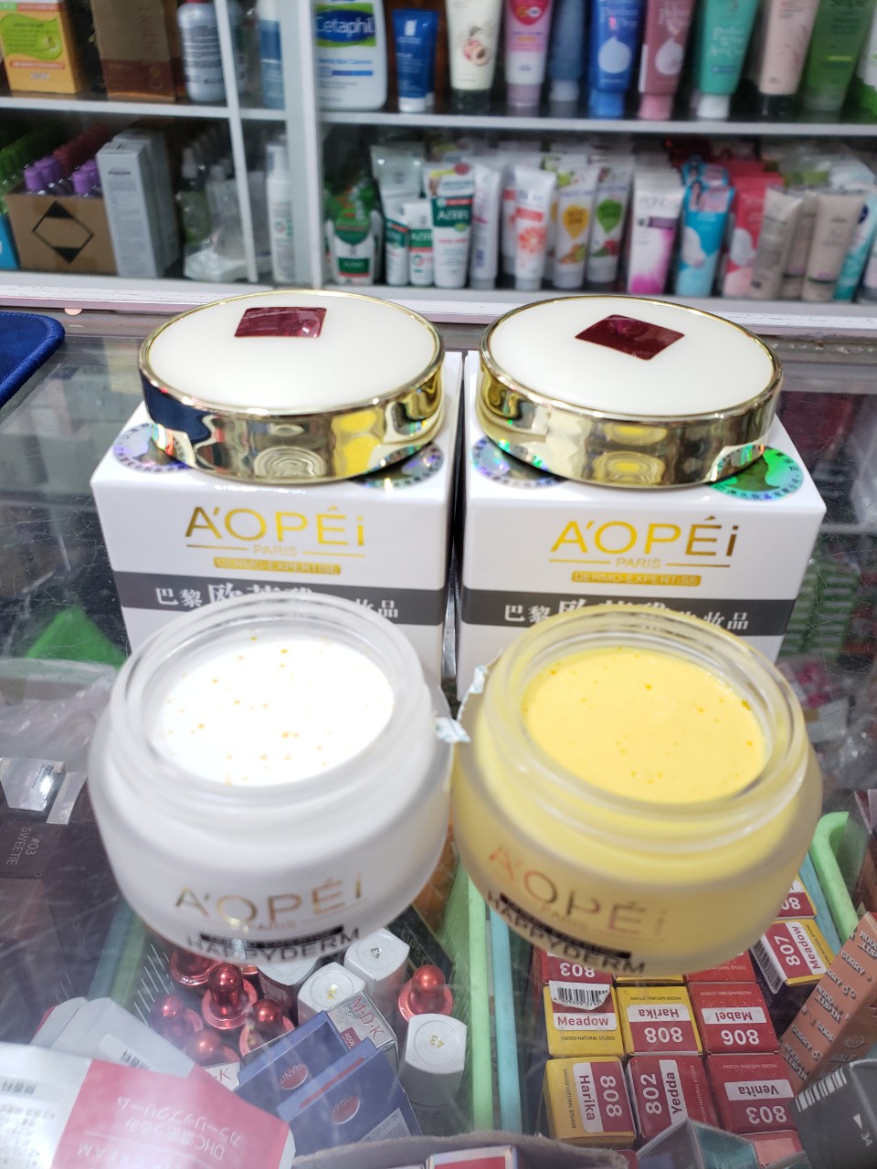 Combo kem sâm Aopei dưỡng trắng nám tàn nhang
