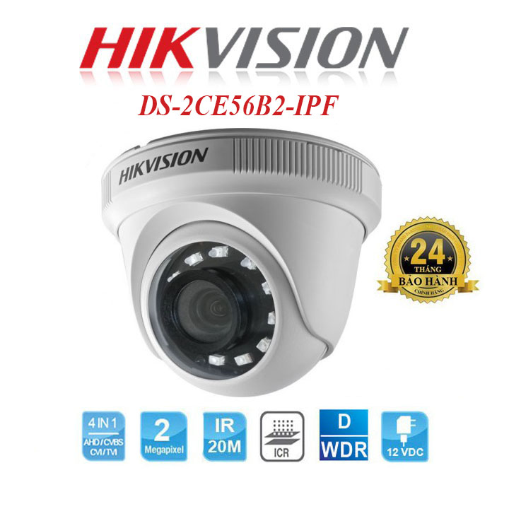Camera Hikvision DS-2CE56B2-IPF 2.0 Megapixel