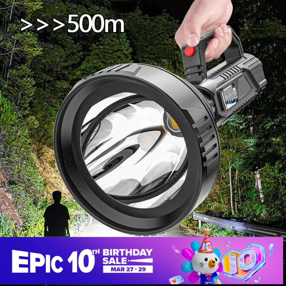 Siêu trafire ngọn đuốc đèn sạc led xml t6 sạc điện thoại có đèn led ánh sáng không thấm nước touchlight heavyduty đèn báo nguy gia đình mạnh mẽ đèn pin đèn câu cá ánh sáng mạnh đèn làm việc 60000lm đèn rọi di động ngoài trời tuần tra đèn pin